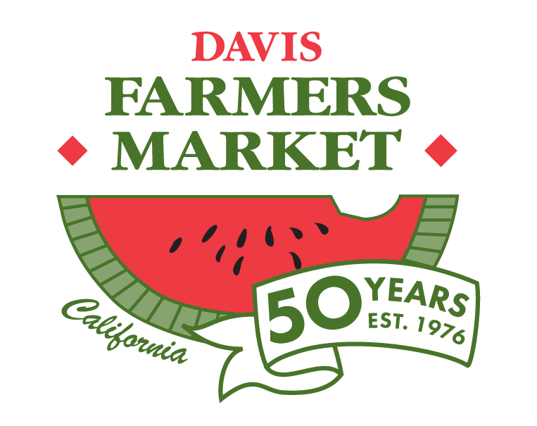 Davis Farmers Market 50th anniversary logo